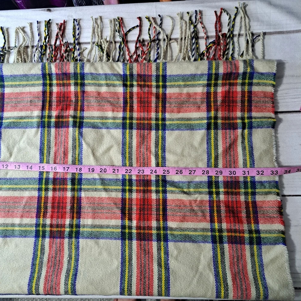 Rampage Preppy Oversized Plaid Scarf